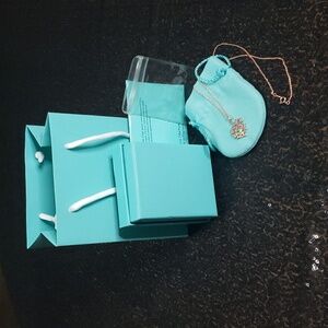 T&CO Style Sterling 9.25/Rose Gold Plated Leaf Necklace